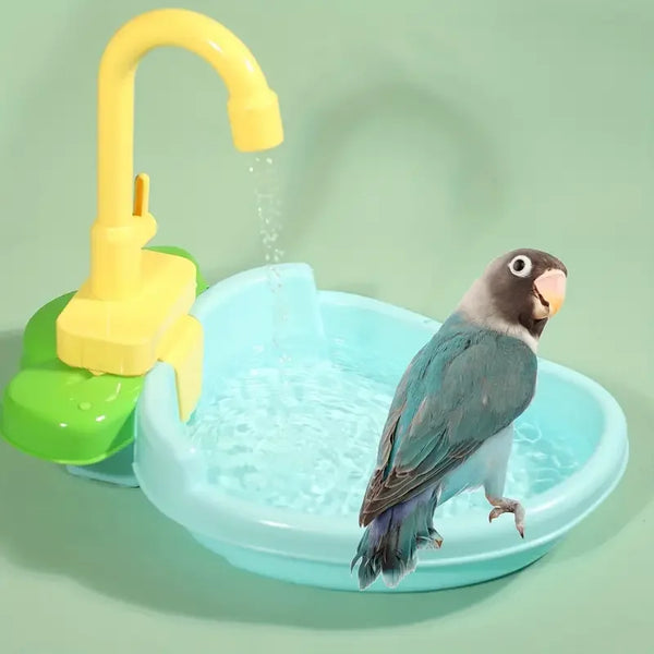 Bañera ducha automática para jaulas de pájaros