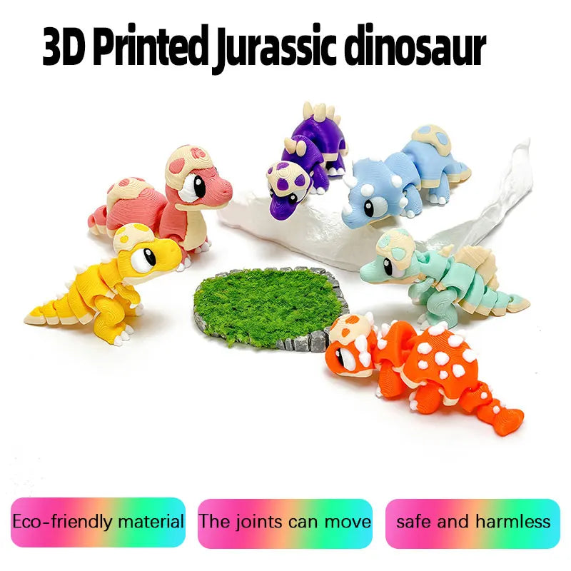 Mini dinosaurio en cáscara de huevo – Juguete articulado impreso en 3D