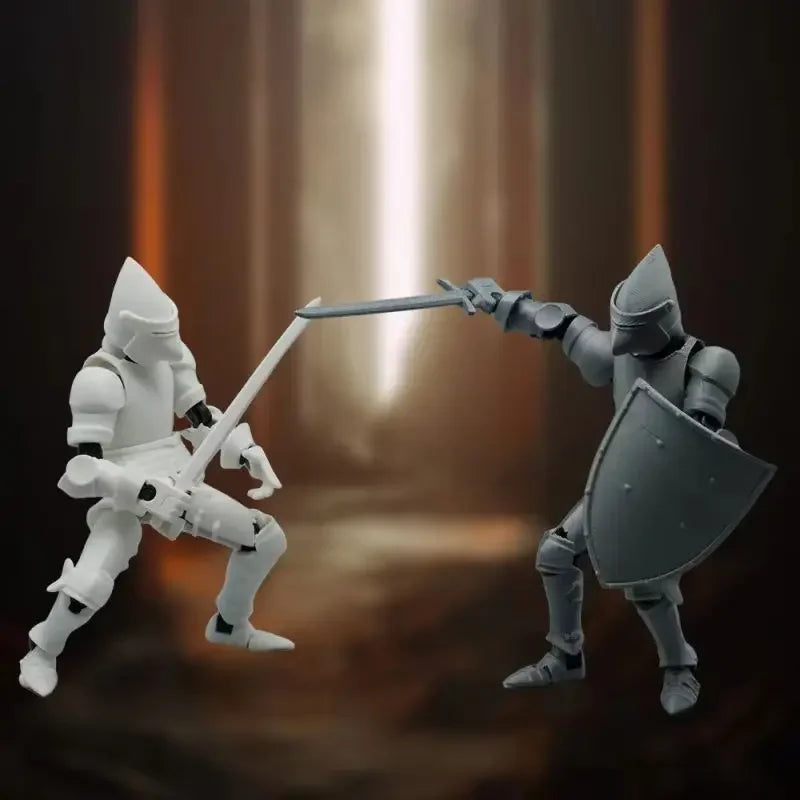 Caballero soldado medieval – Figura de acción multiarticulada
