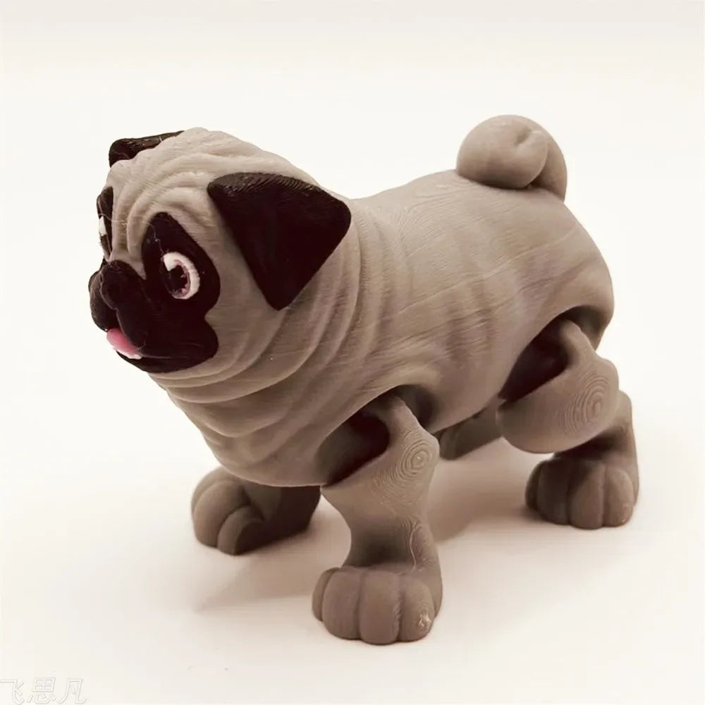 Figuras de animales articulados: modelos impresos en 3D de zorros, perros y más