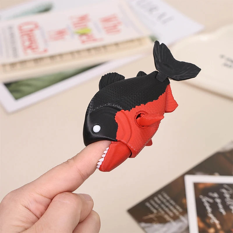 Figura de animal impresa en 3D: tiburón articulado, oso y más