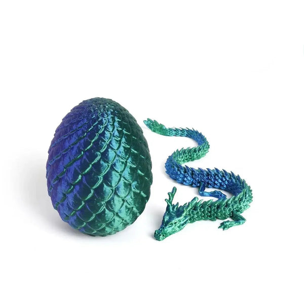 Set de juguetes de huevos de dragón: 6 huevos con 6 dragones articulados