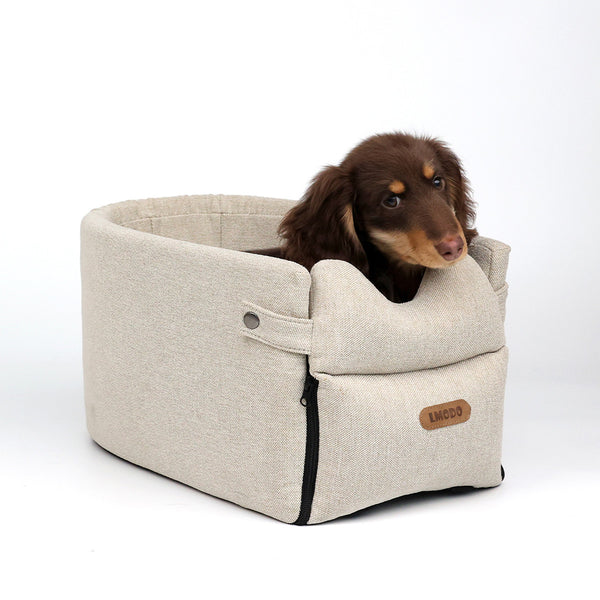 Cama transportadora portátil para mascotas - Asiento de coche para perros y gatos pequeños