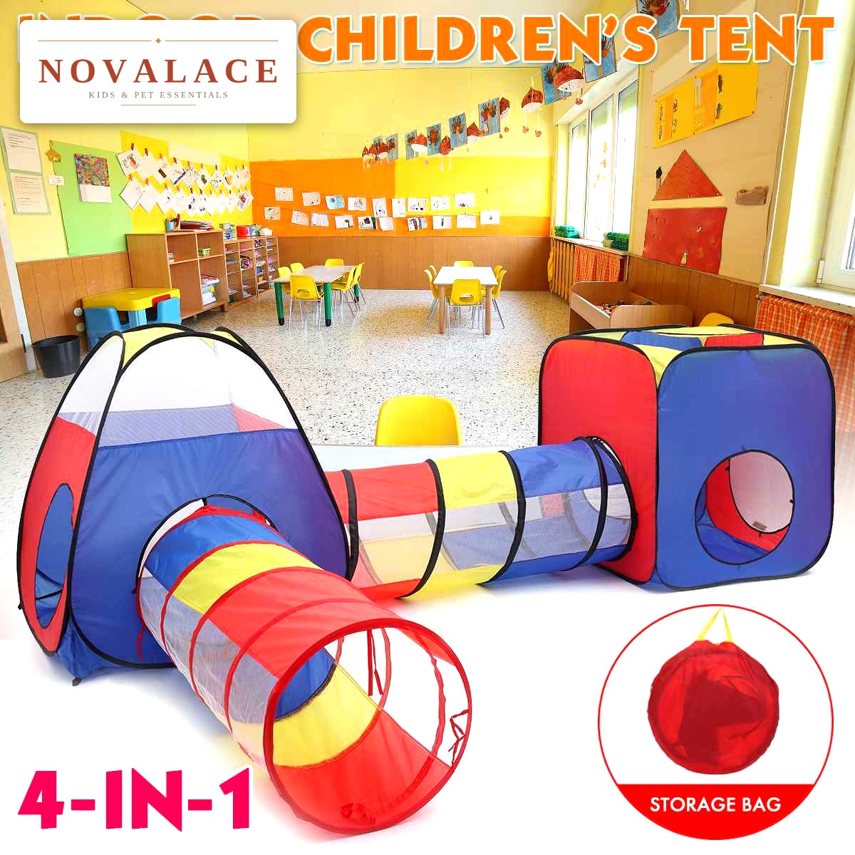 NOVALACE - Kids Pop-Up Ball Pit Play Tent