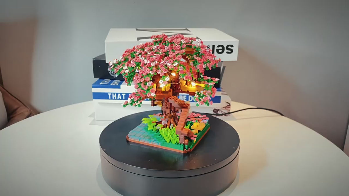 Cherry blossom tree house building set video